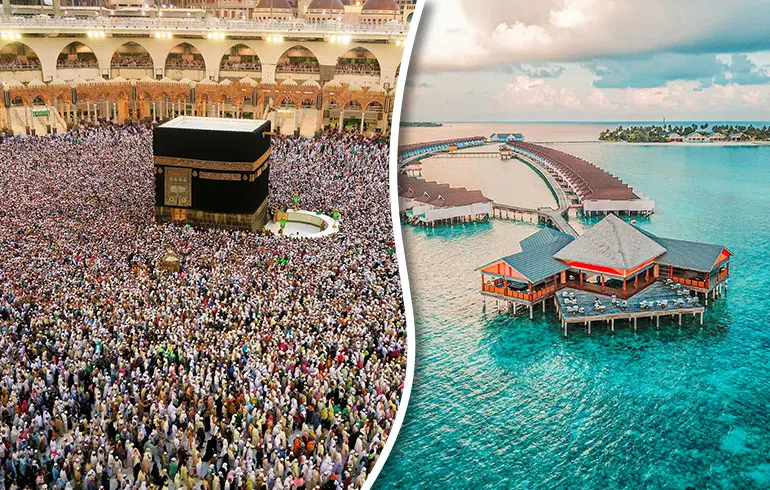 11 Nights 4 Star Umrah with  Maldives Holidays Package