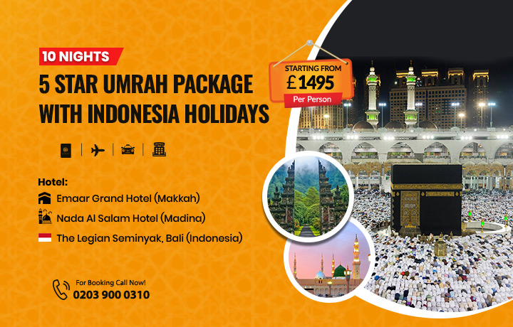 10 Nights 5 Star Umrah Package with Indonesia Holidays