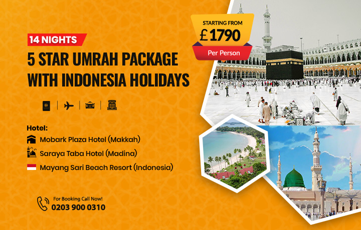14 Nights 5 Star Umrah Package with Indonesia Holidays