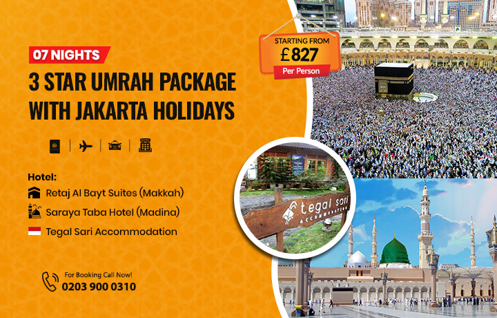 10 Nights 3 Star Umrah Package with Bali Holidays