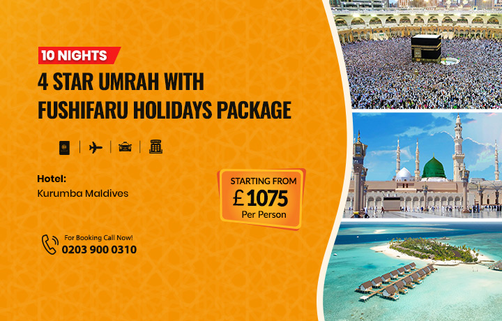 10 Nights 4 Star Umrah with Fushifaru Holidays Package