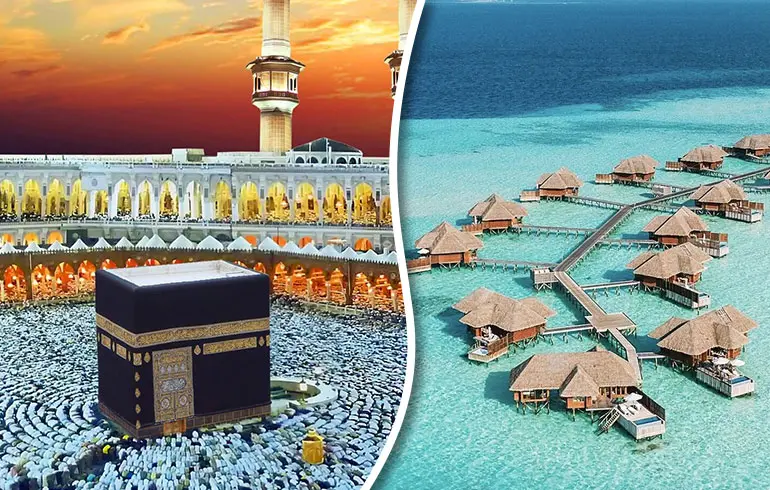 11 Nights 4 Star Umrah with  Maldives Holidays Package