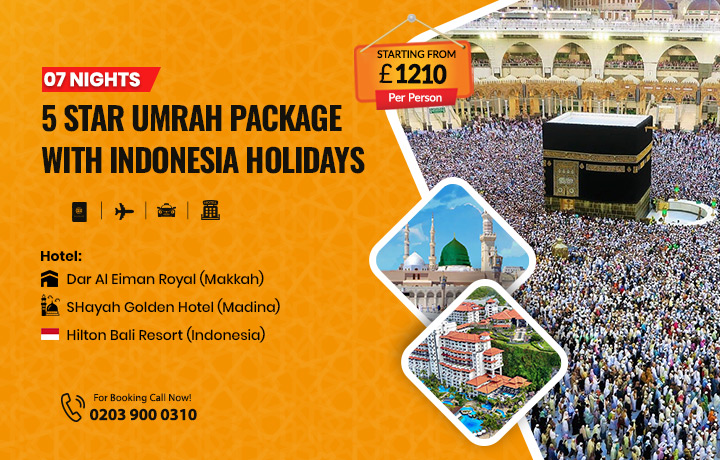 7 Nights 5 Star Umrah Package with Indonesia Holidays