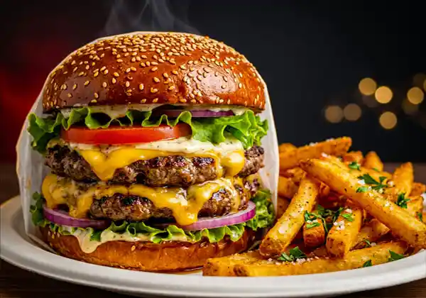 Halal Cheeseburger