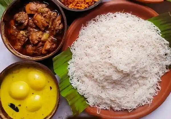 String Hoppers with Curry